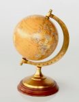 Brass World Globe – Mustard – 22X15CM