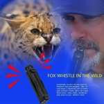 1PC Wild Fox Whistle Outdoor Survival Whistle Logo Random