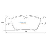 Stone Brake Pad Set Front SP35020