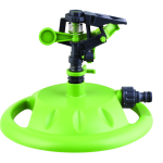 GRO Plastic Impulse Sprinkler With Base - Green - Mica Online
