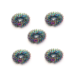 Spiky Finger Rings Rainbow Pack Of 5