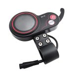 Kqcibz QS-S4 48V-60V Thumb Throttle Lcd Display Meter For Zero 8 9 10 8X 10X Electric Scooter 6PIN Display Accessories Black