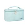 Makeup Bag Zipper Pouch Travel Cosmetic Organizer For Women-blue
