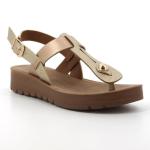 Pierre Cardin Tayla Thong Sandals - Light Gold - 8