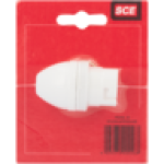 SCE White Nylon B22 Lamp Holder 10MM