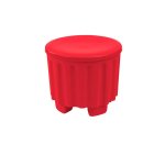 Kiddies Storage Stool + Lid Red