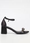 Bardot 2 Block Heel - Black
