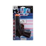 Toy Hand Cap Gun 8 Shot 18CM - 3 Pack