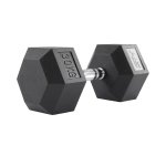 30KG Rubber Hex Dumbbell