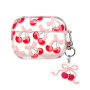 Funda Protectora Para Airpods Pro 3 Dise O Cerezas Rojas Con Llavero
