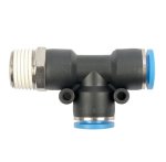 AirCraft Pu Hose Fitting Tee 12X12MM X 1 2"M