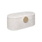 Enya Velvet Jewellery Box Beige