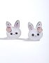 S925 Sterling Silver Cute Bunny Charm
