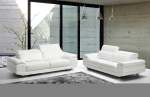 Dennis 2 Seater Leather Sofas. More Colour Options Available - Two-tone White And Toffee Leather