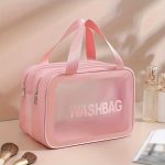 Large Double-layer Waterproof Toiletry Bag With Dry wet Separation - Spacious Lightweight Travel Organizer For Cosmetics & Essen