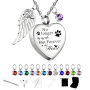 19 Pieces Pet Ashes Necklace Dog Cat Urn Cremation Cremation Pendant Set