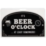 Beer O'clock Bar Sign 115 X 190MM