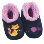 Snoozies Toddler Cat With Wool - Purple - S Girls