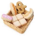 Wooden Toy Bread Basket