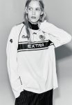 Long-sleeved Printed Top - Cream Extra