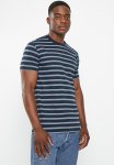 Polo Men Pjc Lizwe Short Sleeve Stripe Tee - Navy
