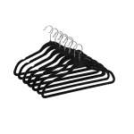 10 Piece Hanger Set With Hook Black