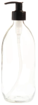 Clear Glass Bottle With Pump Dispenser