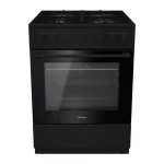 Hisense HC63112ABZA 600MM Black 4 Burner Gas electric Freestanding Cooker - Peachzone