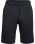 Men's Ua Rival Fleece Shorts - Black / / Onyx White / LG