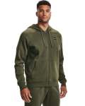 Men's Ua Rival Fleece Full Zip Hoodie - Dark-green XL