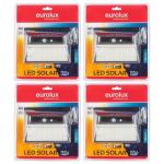 Eurolux - LED Solar Wall Light 4W 500LM Daylight - Pack Of 4