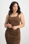 Thandi Square Neck Bodysuit - Pinecone - M
