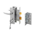 3 Lever Essential Lockset With Hinge