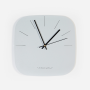 Emerging Creatives Warped Moon Clock - Light Grey