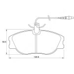 Kbc Brake Pads Front For Peugeot