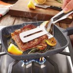 1PC Fish Frying Shovel Clip Flip Fish Spatula Fried Fish Artifact Non-stick Clip Steak Clip Household Kitchen Frying Shovel Kitc