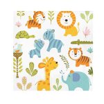 Baby Wild Animal Serviette Pack Of 20