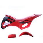Dirt Bike Fairing Kit - Red Black