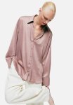 V-neck Blouse - Old Rose