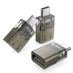 Basesailor USB C To USB Adapter 3PACK Transparent Usbc Male To USB 3.0 Female Adapter Type C Thunderbolt 3 4 Otg Converter For A