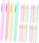 20PCS Macaron Gel Black Fine Tip Retractable Ballpoint Pens