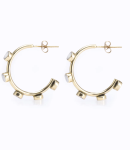 Zuri Hoops - Bone