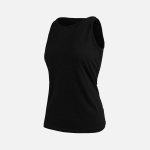 Rebel Ladies Plain Vest Black