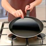 2 Piece Bbq Frying Pan Mat Non-stick Round Heat-resistant Liner Pot Pad