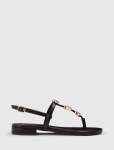 Fiona 2 Irregular Shaped Trim Flat Sandal - 41 Chocolate Brown