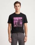 Calvin Klein 20S 5AM Floral Abst Graphic Black T-Shirt - XXL Black