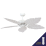 Palmetto - White 80W Ac Ceiling Fan With 5 Abs Blades