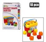 Baby Toy Edu Basket Shape Sorter 18PC Marketplace Brits Bros