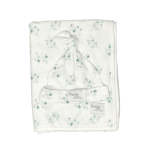 Babes & Kids Baby Swaddle Blanket And Beanie Set - Eucalyptus