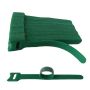 100 Green Plant Ties Reusable Adjustable Hook & Loop Garden Straps